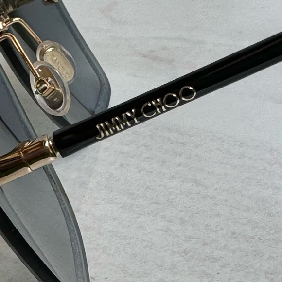 Jimmy Choo LETI/S 2M2 Black Gold Glitter
Women Sunglasses Authentic New - Picture 11 of 15